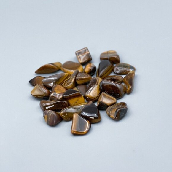 Tiger's Eye Polished Chips: Courage, Strength, and Prosperity - 2 Per Order - Picture 4 of 7